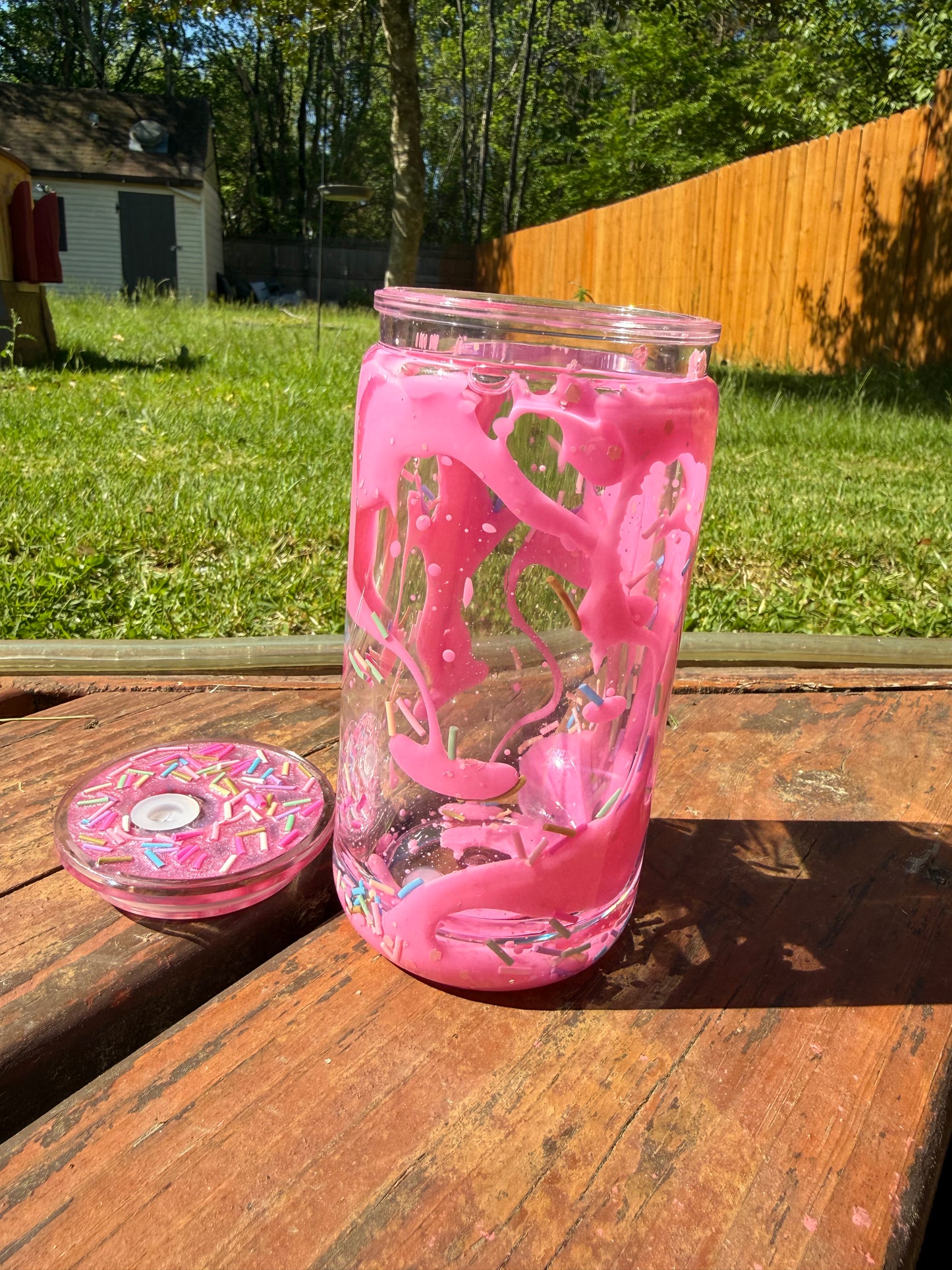 16oz Cupcake inspired lava tumbler