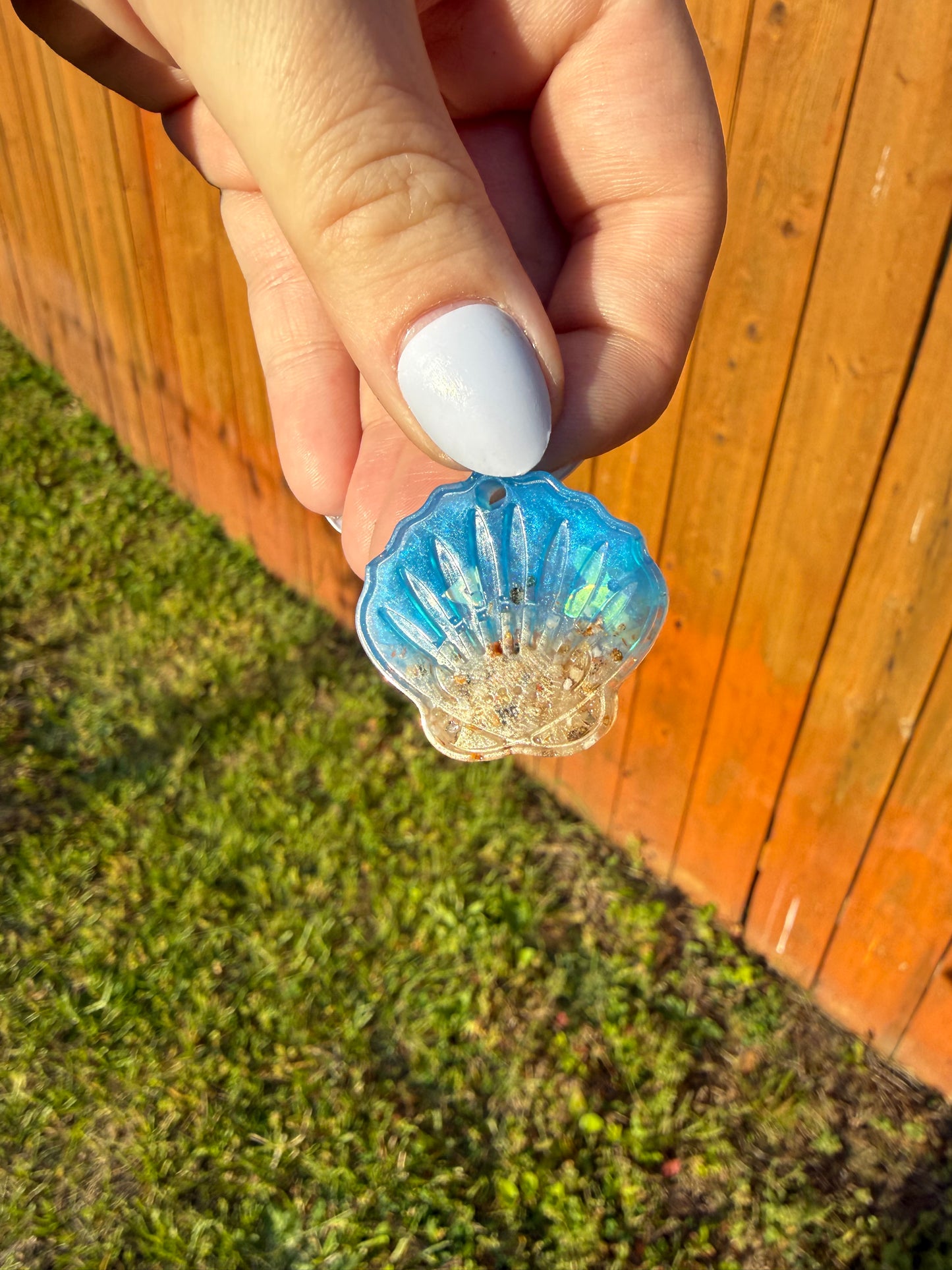 Beach Shell Keychain
